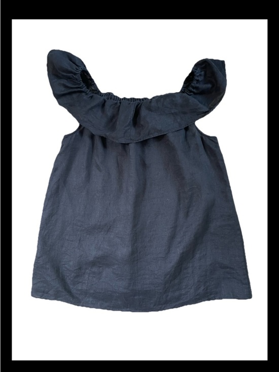 J. Crew Tops - J. Crew 100% linen sleeveless ruffle babydoll top XS